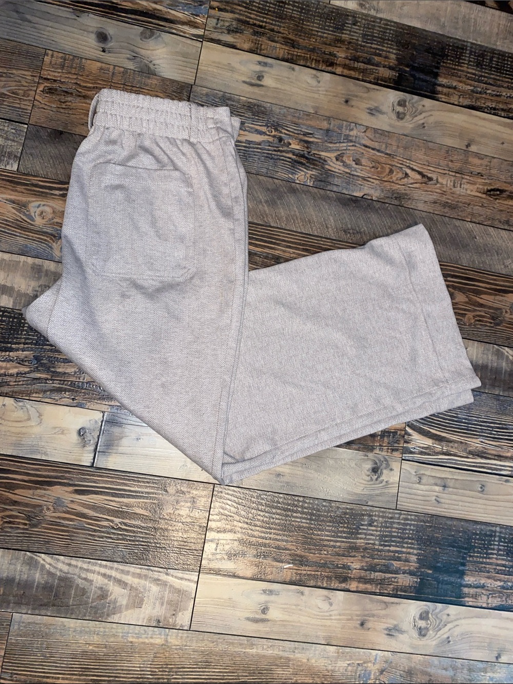 bagatelle Light cream and tan Elastic Waist Pants